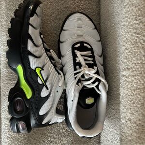 Nike Air Max Plus White and Black with Neon Accents